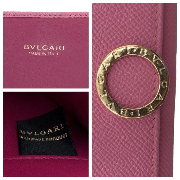 BVLGARI Pink Leather Wallet - Picture 4 of 11